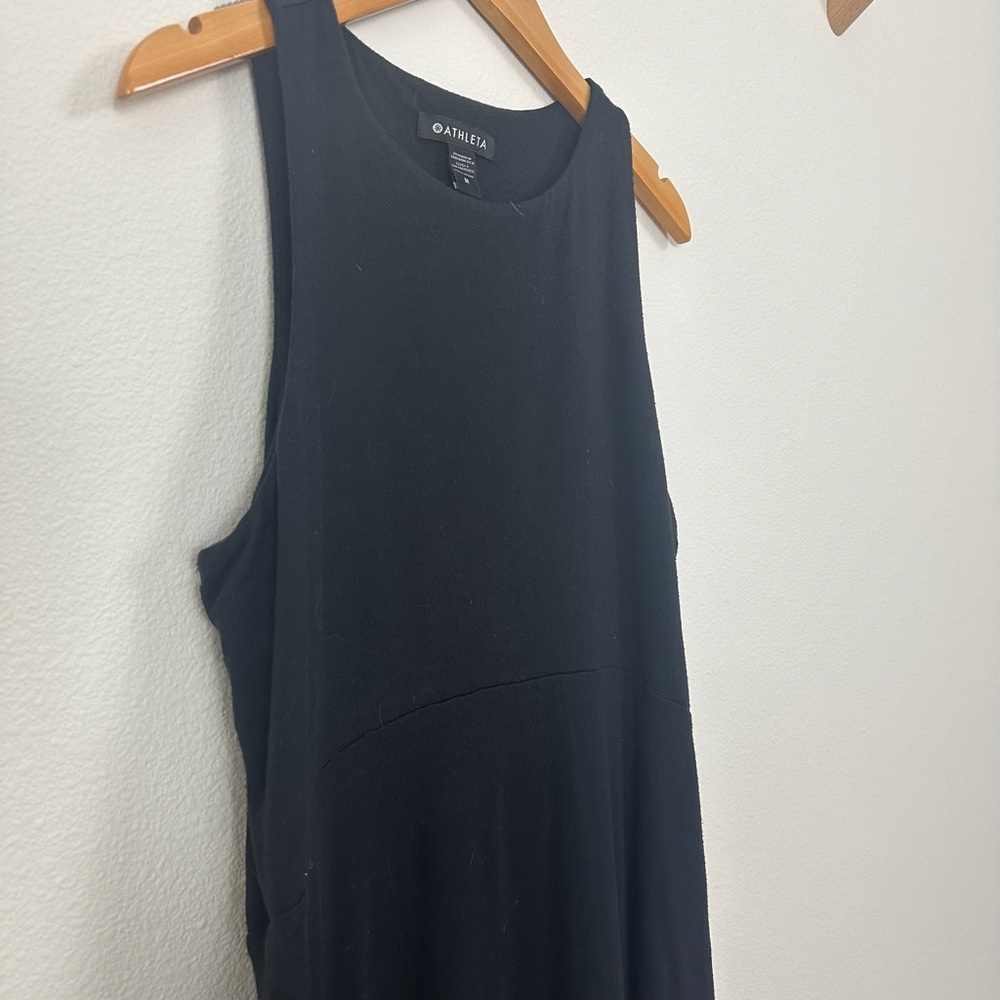 Athleta Santorini Thera Dress in Black Size Medium Minimalist - Picture 5 of 10